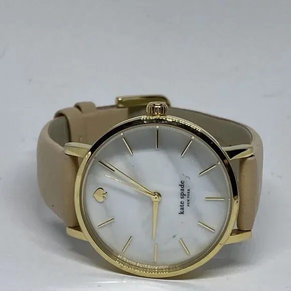 Kate Spade New York 0073 Women's Beige Leather Analog Dial Quartz Watch MP29